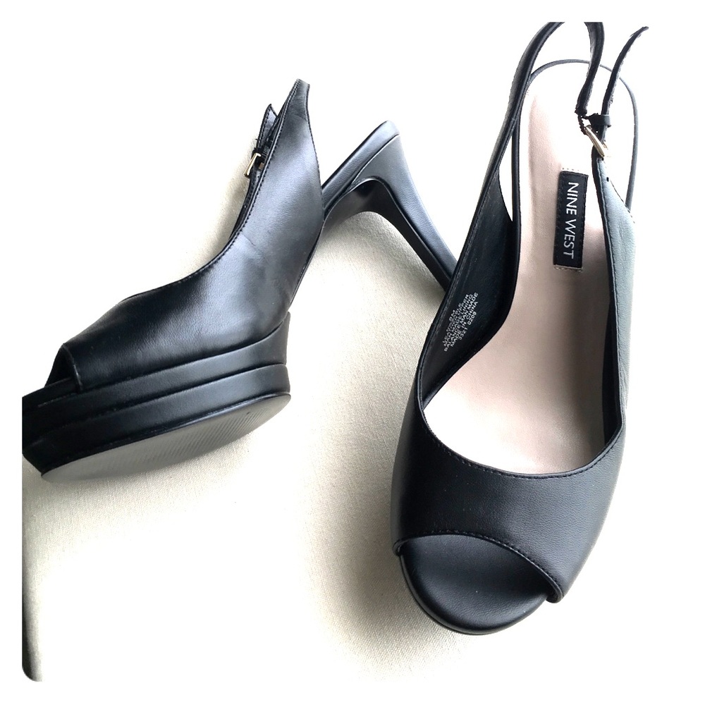 Nine West peep toe pumps